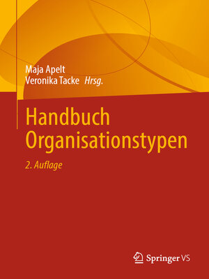 cover image of Handbuch Organisationstypen